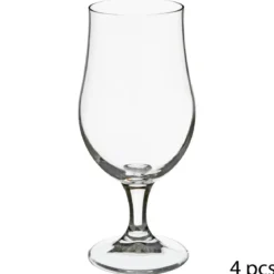 VERRE A BIERE X4 SUR PIED