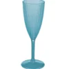 VERRE A CHAMPAGNE RELIEF 20CL BLEU