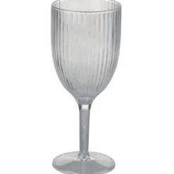 VERRE A PIEDS RELIEF 35CL TRANSPARENT