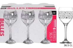 6 VERRES A PIED BULLES 34CL