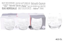 6 VERRES BAS WRITER 40.5CL