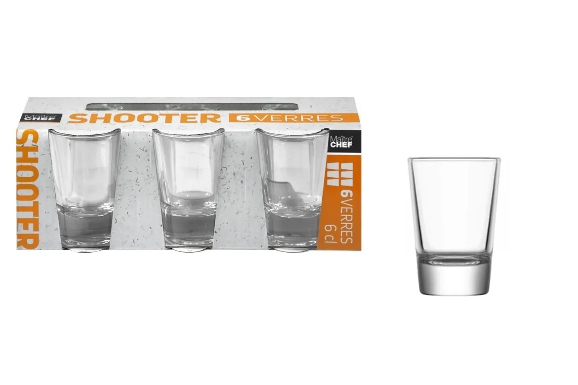 6 VERRES SHOOTERS 6CL