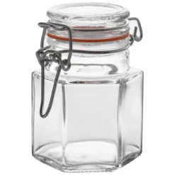 VERRINE HERMETIQUE HEXAGONE 10CL