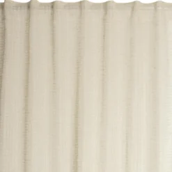 VOILAGE APOLINE ECRU 140X280CM GALON FRONCEUR PATTE CACHEE
