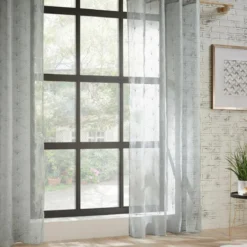 VOILAGE BRODE MIA GRIS 140X240CM