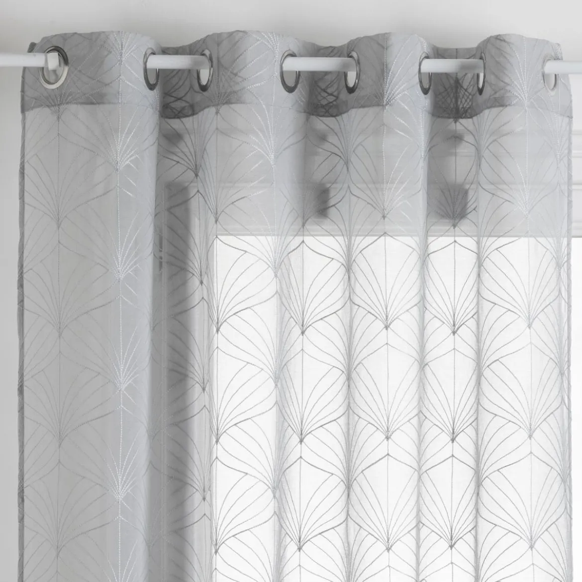 VOILAGE BRODE MIA GRIS 140X240CM