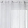 VOILAGE DEVO FEUILLE BLANC 140X240CM