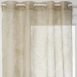 VOILAGE DEVO FEUILLE LIN 140X240CM
