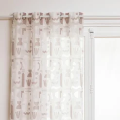 VOILAGE DEVO IMPRIME ABSTRAIT 140X240CM