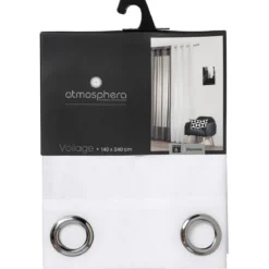 VOILAGE ETAMINE BLANC 140X240CM