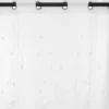 VOILAGE ETOILE BRODE BLANC 140X240CM