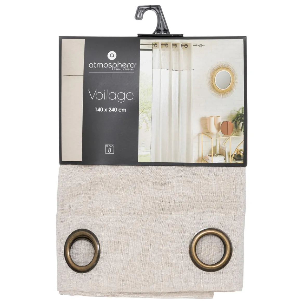 VOILAGE FRED VOLANT LIN 140X240CM