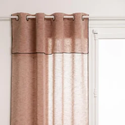 VOILAGE FRED VOLANT TERRACOTTA 140X240CM