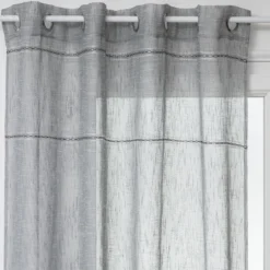 VOILAGE INDI A OEILLETS GRIS 140X240CM