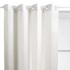 VOILAGE NOA SEERSUCKER BLANC 140X240CM