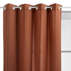 VOILAGE NOA SEERSUCKER TERRACOTTA 140X240CM