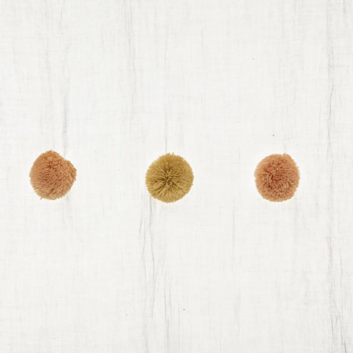 VOILAGE POMPONS ROSE OCRE