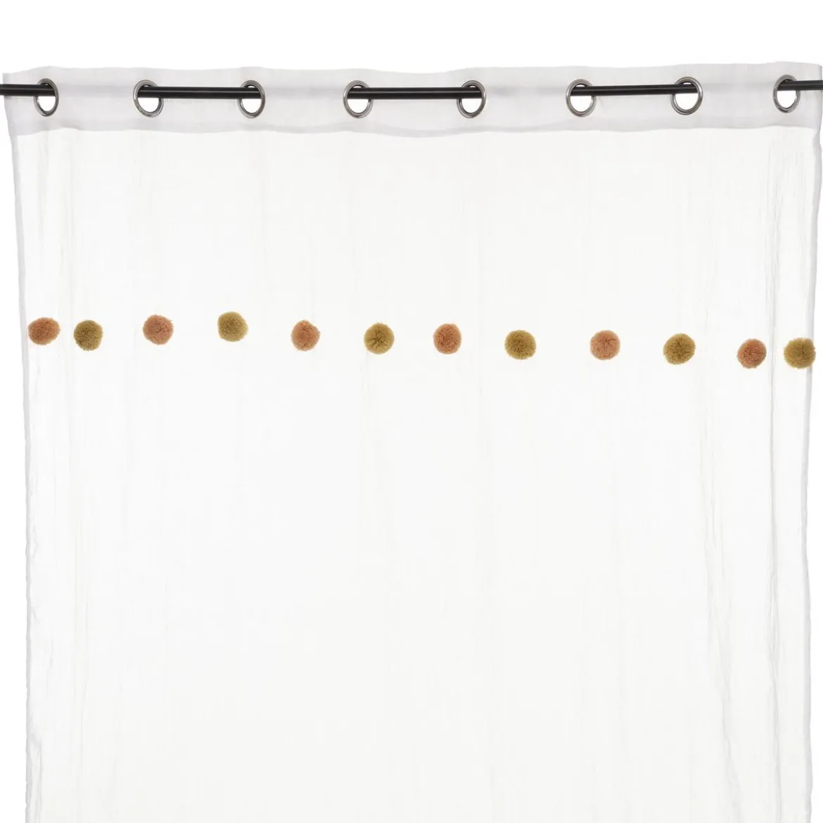 VOILAGE POMPONS ROSE OCRE