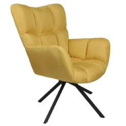 WASHINGTON FAUTEUIL PIVOTANT JAUNE