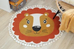 ZIMBA TAPIS DIAM 90 CM FAUVE
